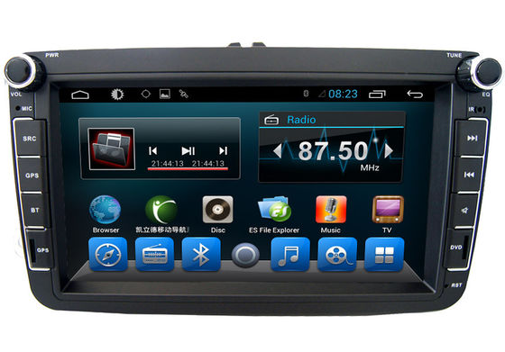 چین Black Volkswagen Deckless 8 Inch Car GPS Navigation Android AST - 8087 تامین کننده