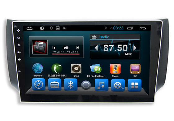 چین Android GPS Glonass Navigation Double Din Car Stereos Nissan Sylphy BT RDS Radio تامین کننده