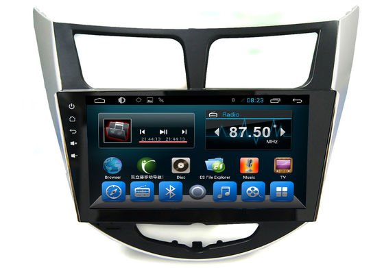 چین Android 2 Din Radio System GPS Auto Navigation Verna Accent Solaris Car Video Audio Player تامین کننده