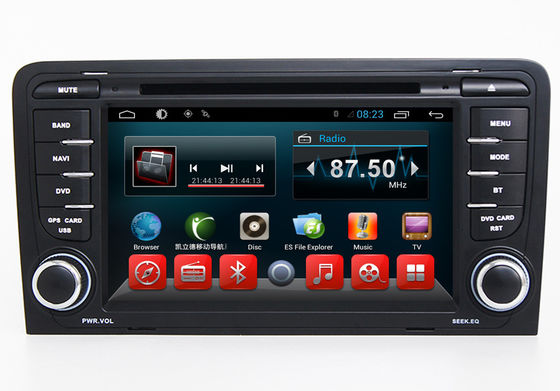 چین 2 Din Central Entertainment System Android Car Navigation Audi A3 S3 RS3 With Bluetooth تامین کننده