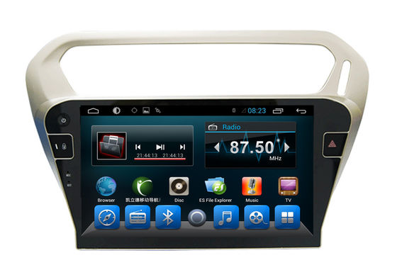 چین Quad Core Car Dvd Player Peugeot Navigation System 301 Kitkat Systems تامین کننده