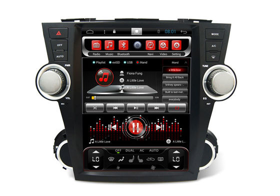 چین Car Stereo Bluetooth 12.1 Toyota Gps Navigation Unit Highlander 2008 2012 تامین کننده