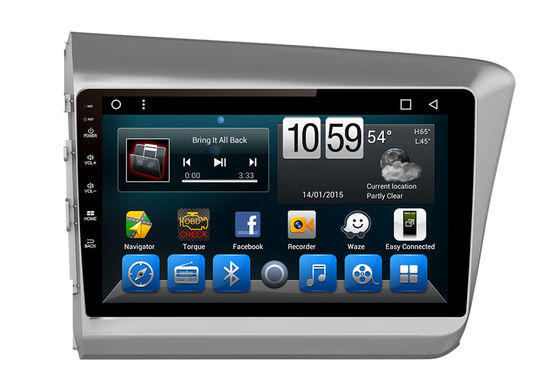 چین Honda Civic 2012 Double Din Stereo Radio Mirror Link Navigation 8- Core built in GPS تامین کننده