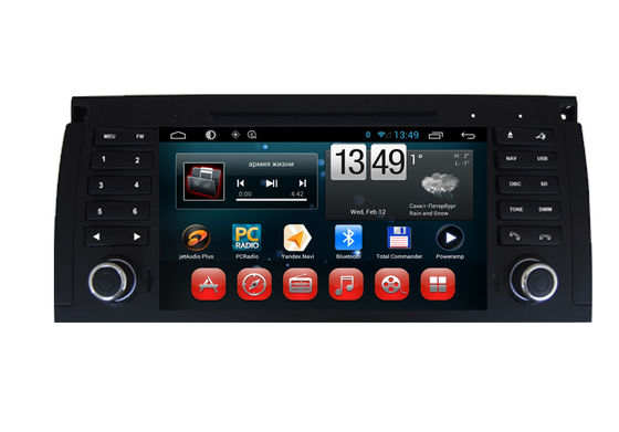 چین پانل لمسی صفحه نمایش BMW E39 مرکزی چند منظوره GPS عبرانی با DVD / BT / ISDBT / DVBT / ATSC تامین کننده