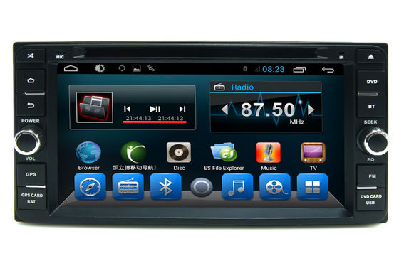 چین Black 2 Din Car Dvd Player GPS Navigation System For Toyota Universal تامین کننده