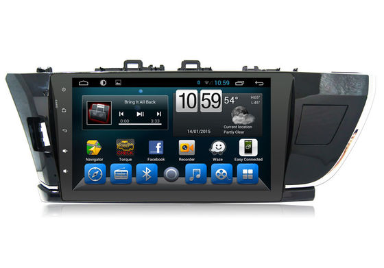 چین Big Touch Screen Toyota GPS Navigation Stereo System for Corolla 2014 تامین کننده
