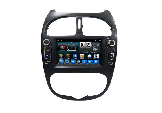 چین Android Car FM AM Radio Receiver Gps Navigation System for Peugeot 206 تامین کننده