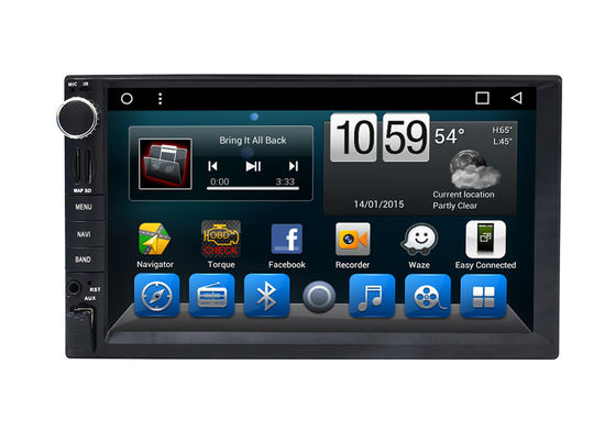 چین Automotivo Universal Double Din Car Dvd Player , Central GPS DVD 7 Inch Touch Screen تامین کننده